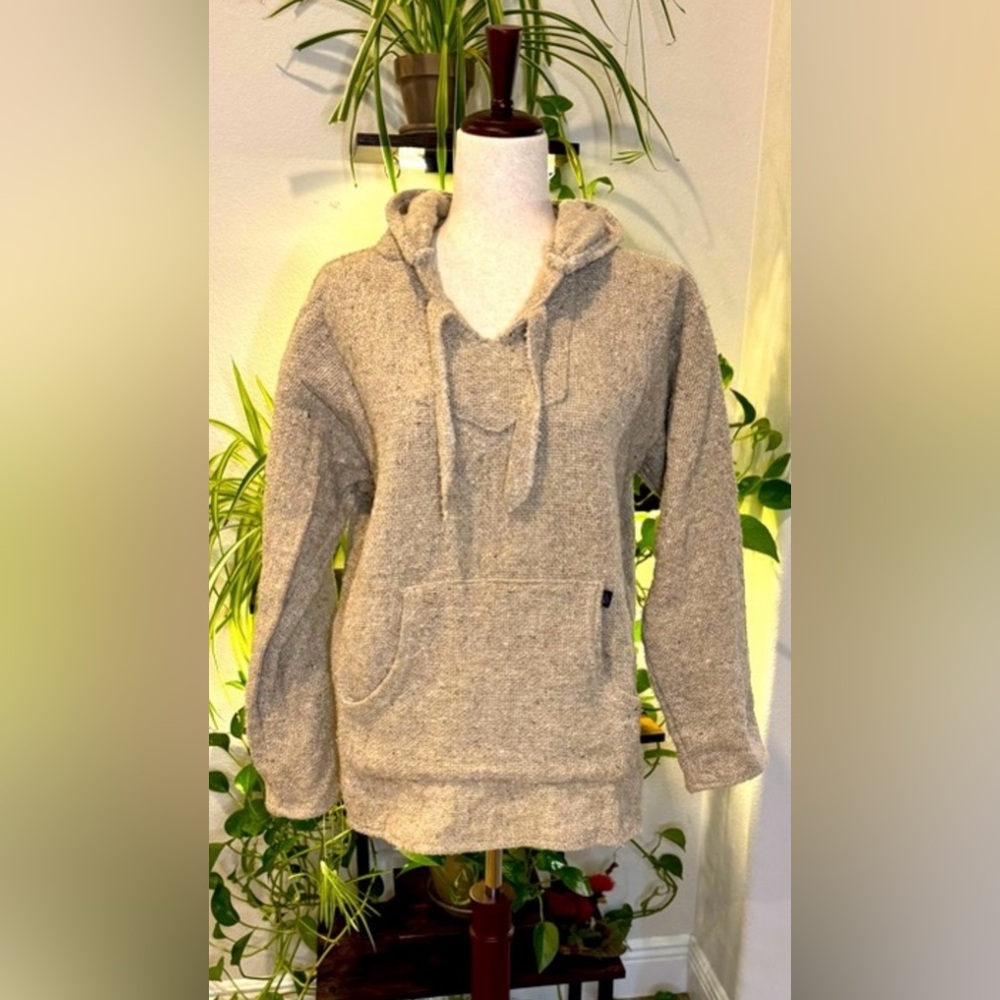 Baja Billy's Cozy Tan Hooded Sweater